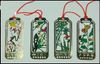 Cloisonne Panda Gift Bookmarks Chinese style Crafts Handmade Metal Copper Fashion Bookmark 10sets/pack