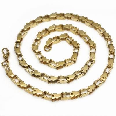 gold bike chain