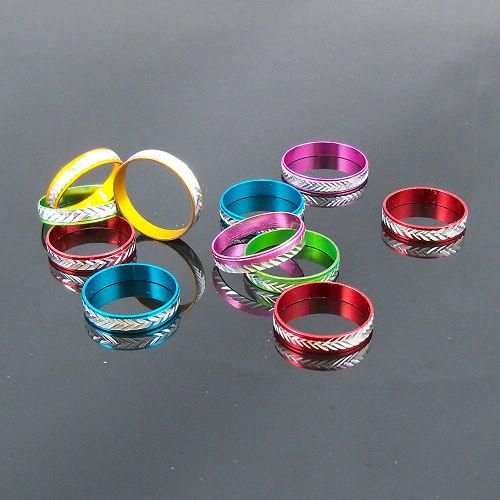 4mm Multicolor Aluminium Ringe Mixed Modeschmuck Ring 200 stücke viel