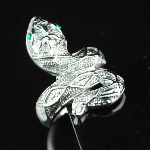 Ring Jewelry -"snake" animal design alloy rings college ring mood ring cluster rings , RN-493-image-115580431