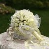 2016 New Arrival Big White Beige Champagne Kwiat Bukiet Bukiet / Wedding Bukiety / Artifical Flowers / Wedding Favors