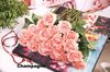 10pcs moq 7cm arc-en-ciel roses artificielles réel toucher rose artificielle silk fleurs floraux bouquet de mariée maison fête design fleurs