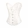 Lingerie corset en acier complet blanc sexy