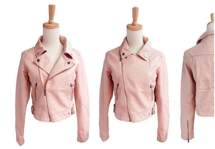 Ladies Pink Leather Motorcycle Jacket Womens Faux Leather Jacket ... Ladies Pink Leather Motorcycle Jacket Womens Faux Leather Jacket ...
