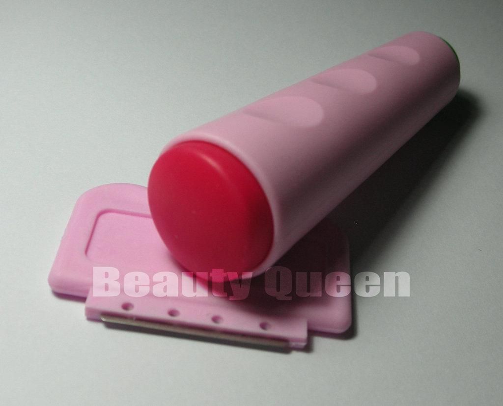 Nail Art Dual Ended Double Sided Stamp Stamper + Scraper Kond Stamping Tool for Image Plate Template