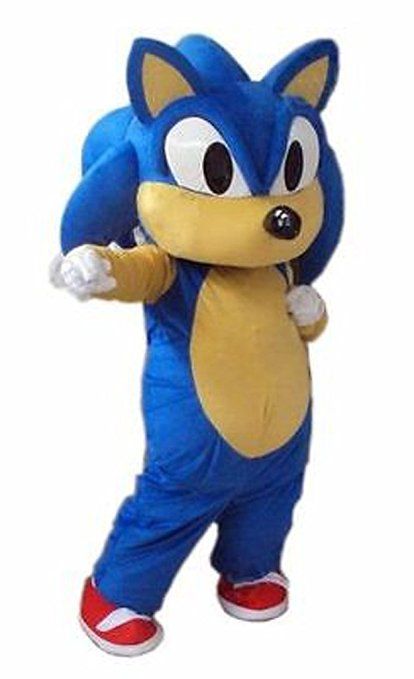 brand new Adult Size Sonic the hedgehog Mascot Costume for sale Halloween Suit Free Shipping