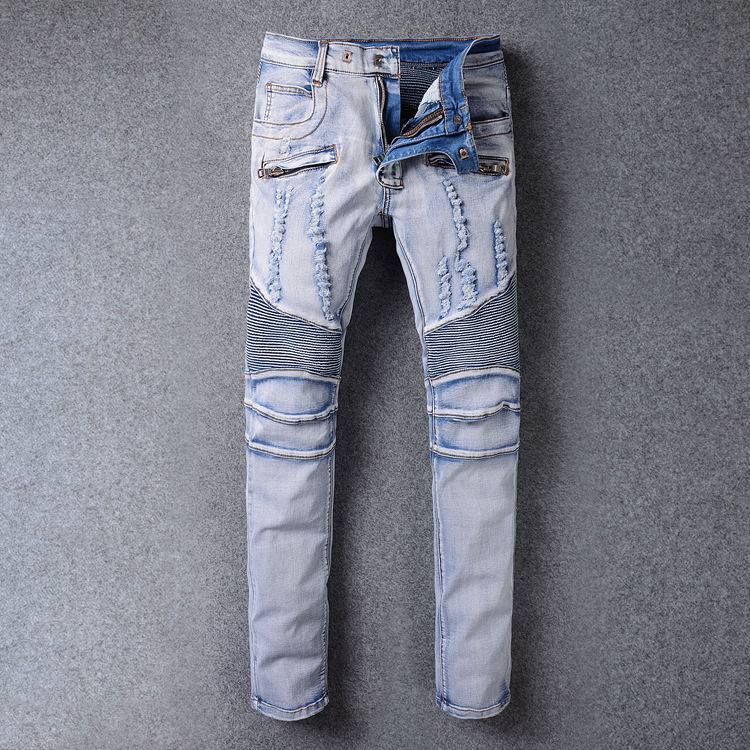 Booth Oprør Bedrift Mejor Precio En A Granel Véritable Marque Marque Originale Paris Fashion  Pierre Balmain Jeans Homme Balmain Biker Jeans Trou Ripped Pants Denim  Extensible Casual Jean Men Skinny | Envío Gratuito | DHgate 