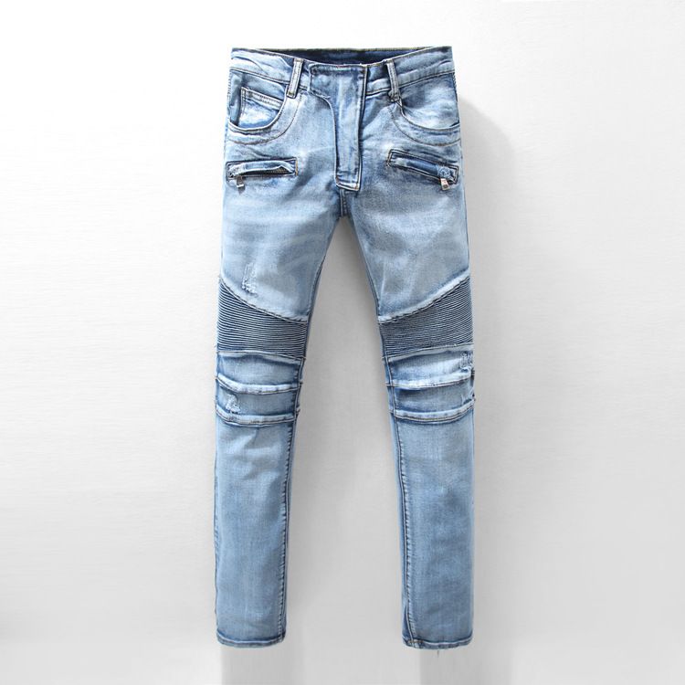 light blue biker jeans mens