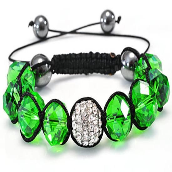 Joyería de moda pulsera de cristal amatista Fit brillante pulsera de perlas de diamante ajustable
