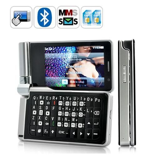 Duality C6000 3 Inch Touchscreen Flip And Swivel QWERTY Keyboard Dual