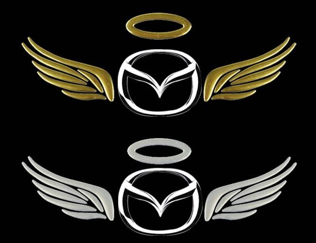 Venta al por mayor 3D PVC alas de ángel calcomanías para automóviles calcomanías emblemas insignias de car-styling