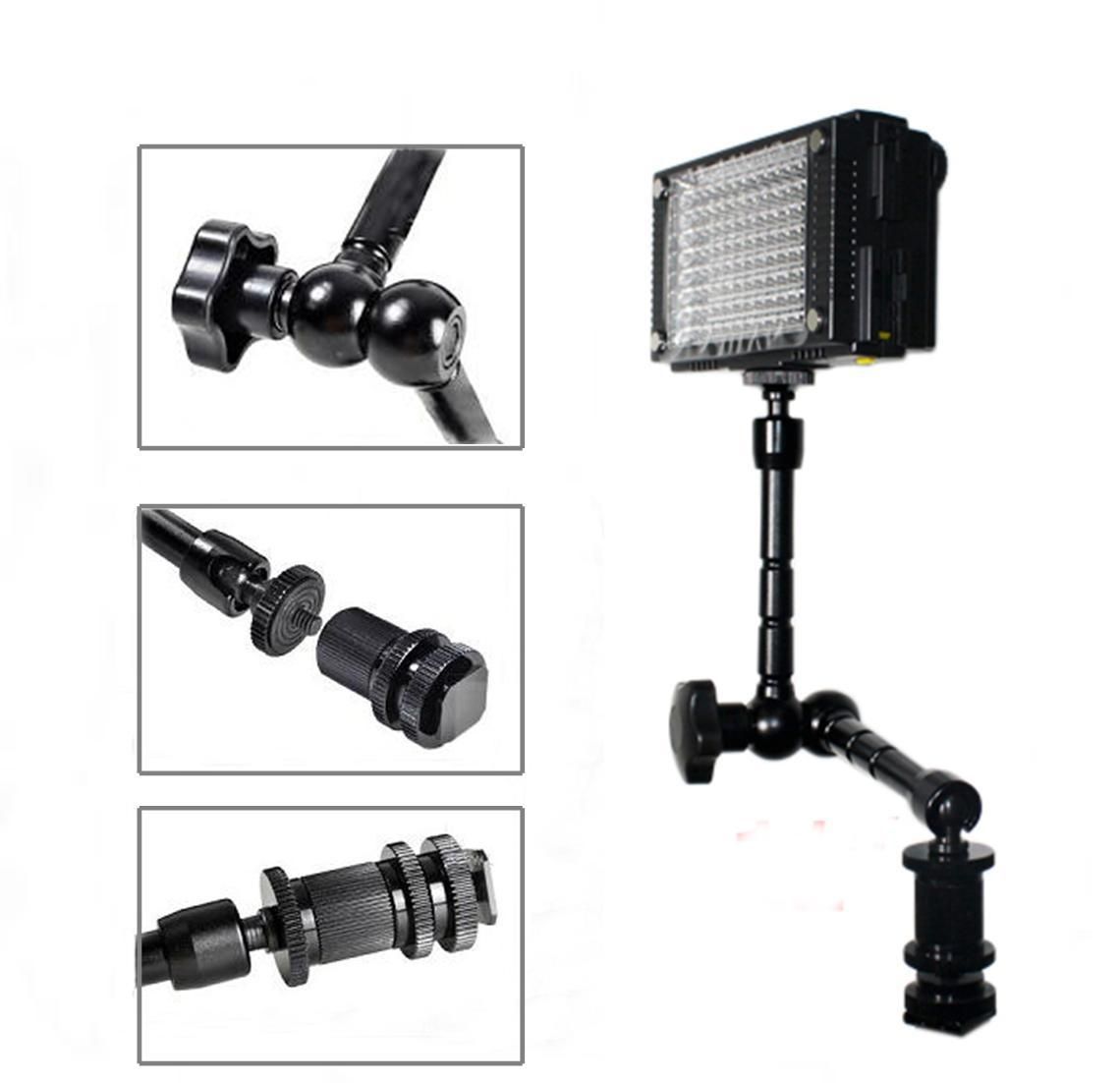 DSLR Rig Articulating Magic Arm 11'' For DSLR Camera Led Light Lcd Field Monitor Aluminum Matieral