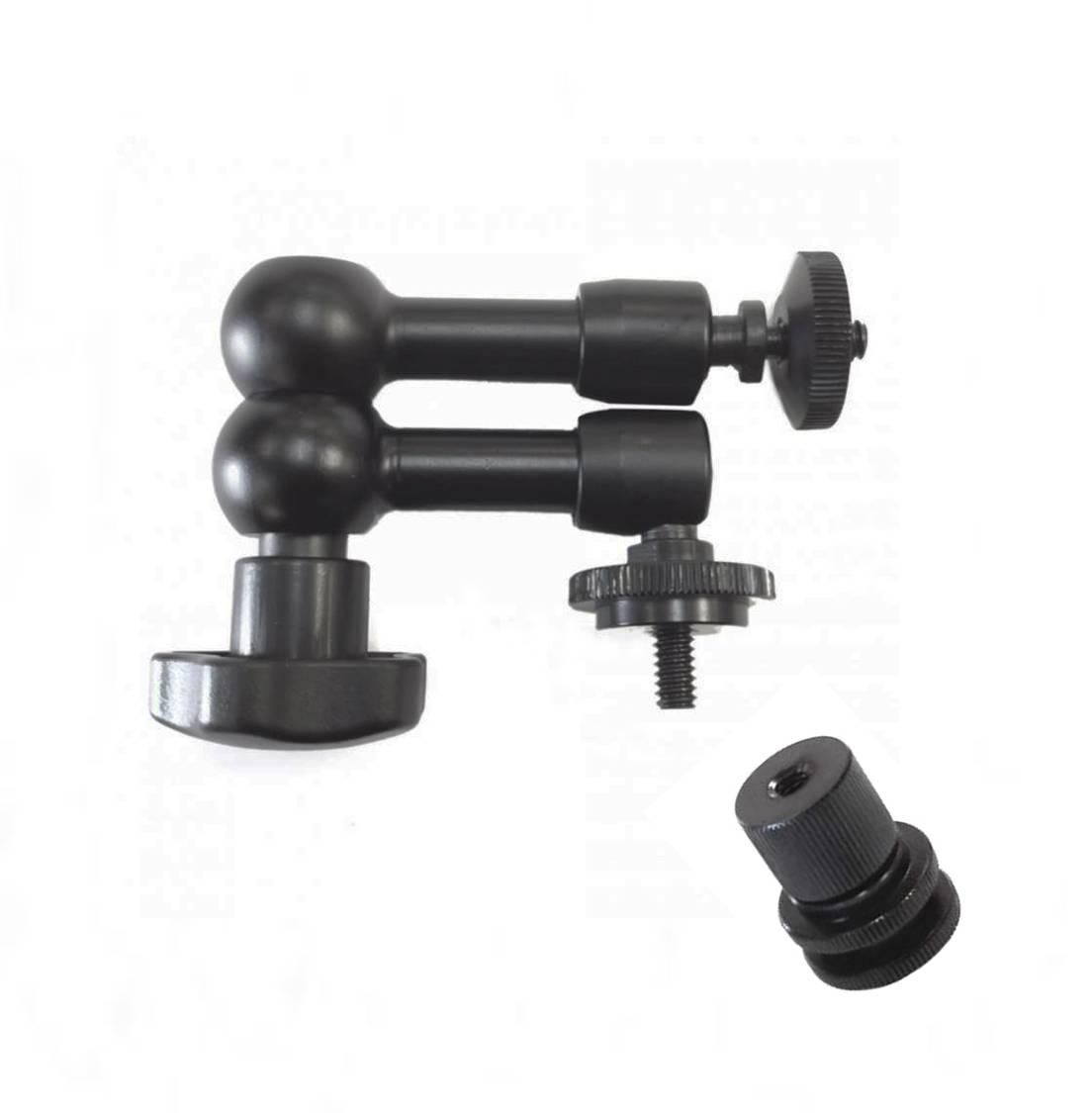 Articulating Magic Arm 7 '' Inch + Large Super Clamp 1/4 '' 3/8 '' DSLR Camera Rig Led Light Lcd Field Monitor