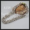 collana della collana dei monili 1pcs / lot 6rows dei gioielli della collana della bella della collana della perla del granato libera A158