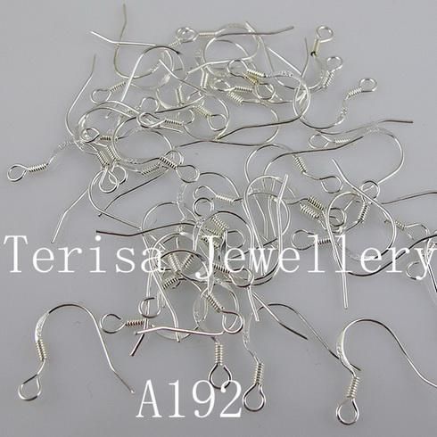 бесплатная доставка стерлингового серебра 925 серьги крюк ширина серьги:5 мм длина 15 мм 100 пар/лот A192