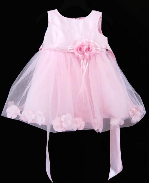 Baby One Piece Baby Dress,Baby Clothes For Girls Pink+Pink Flower Sizes