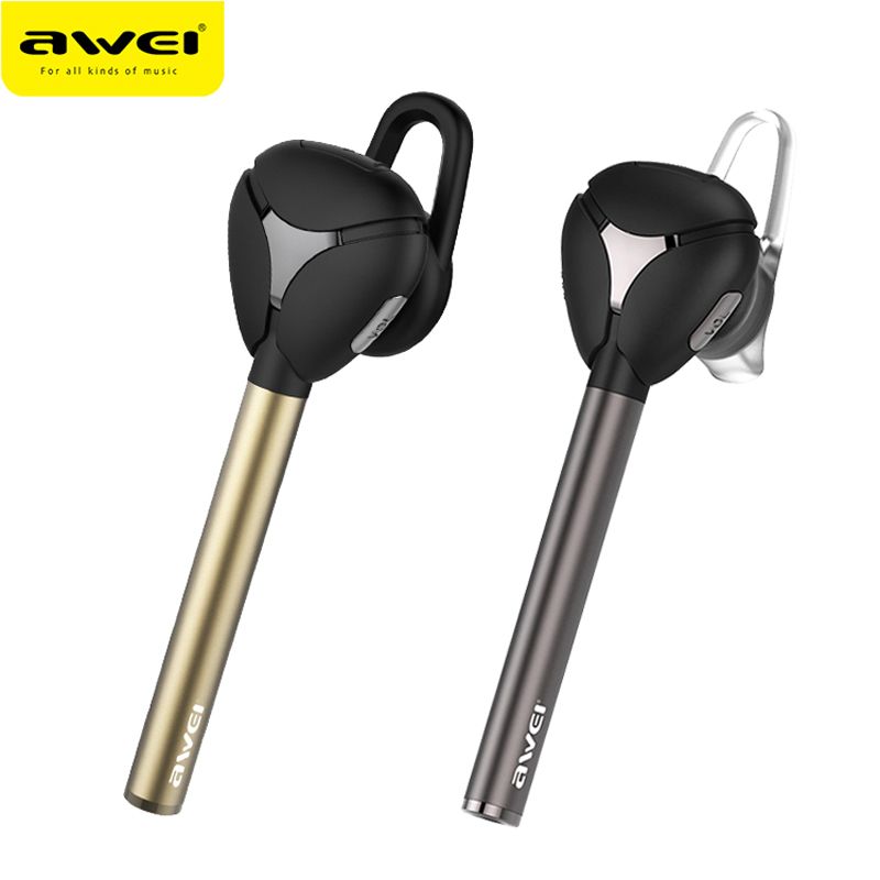 Originale AWEI A830BL Wireless Bluetooth 4.1 Auricolare Cuffie Sport Auricolare Cancellazione del rumore con microfono per iPhone Samsung Smart Phone