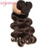 Malaysiska indiska brasilianska Virgin Hair Bundles Peruvian Body Wave Hair Weaves Natural Color # 1 # 2 # 4 # 27 # 99J # 33 # 30 Human Hair Extensions