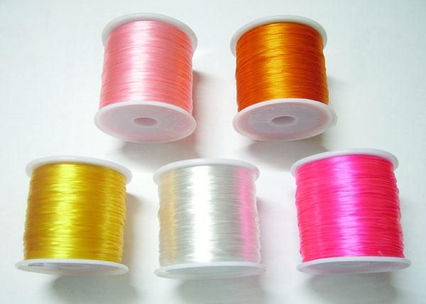 5RollsStretch Elastic Beading Cord Wire Jewelry Findings Components For DIY Craft Gift 0.5mm WS1