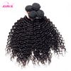 Brasileiro Curly Virgin Weaves com Lace Frontal Feches 3 Bundles Peruano Indiano Malásia Camboja Profundo Jerry Curly Remy Human Hair