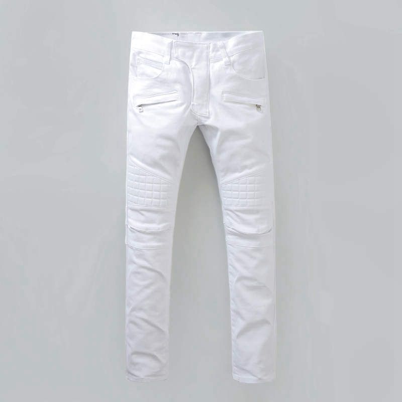 white stylish jeans