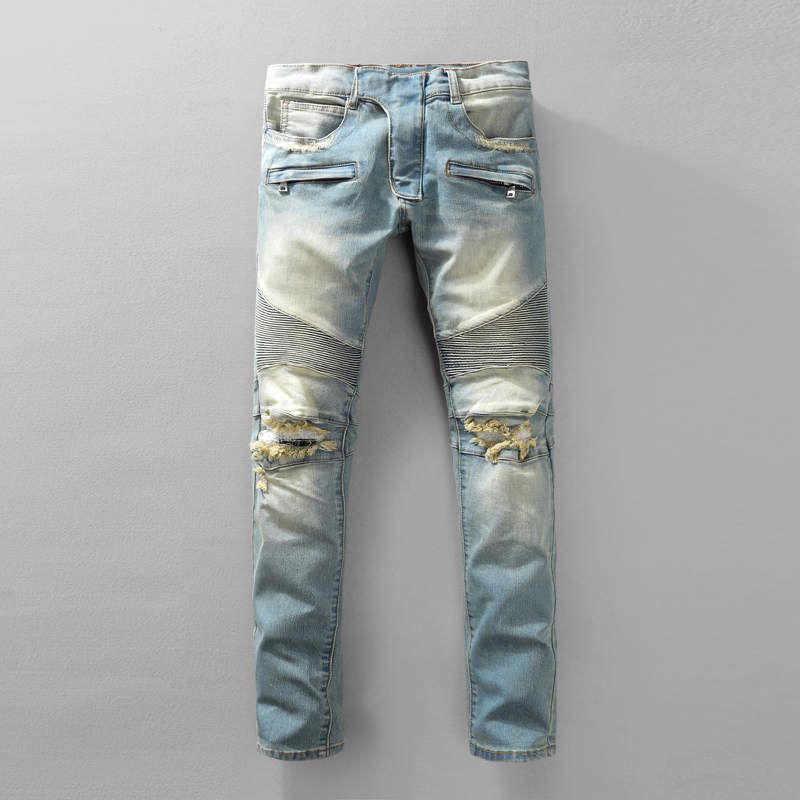 bootcut biker jeans