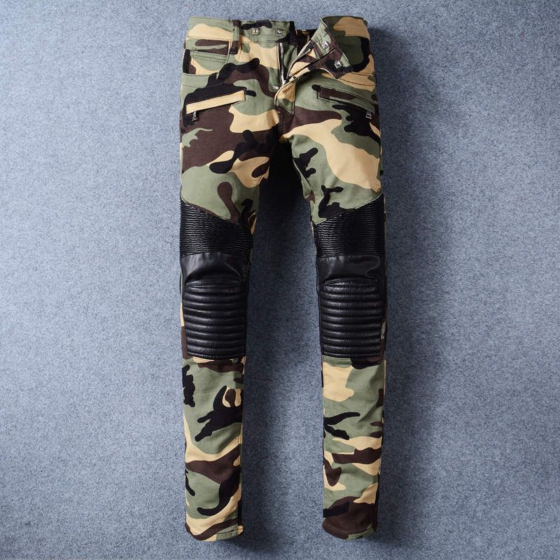 camo moto jeans mens