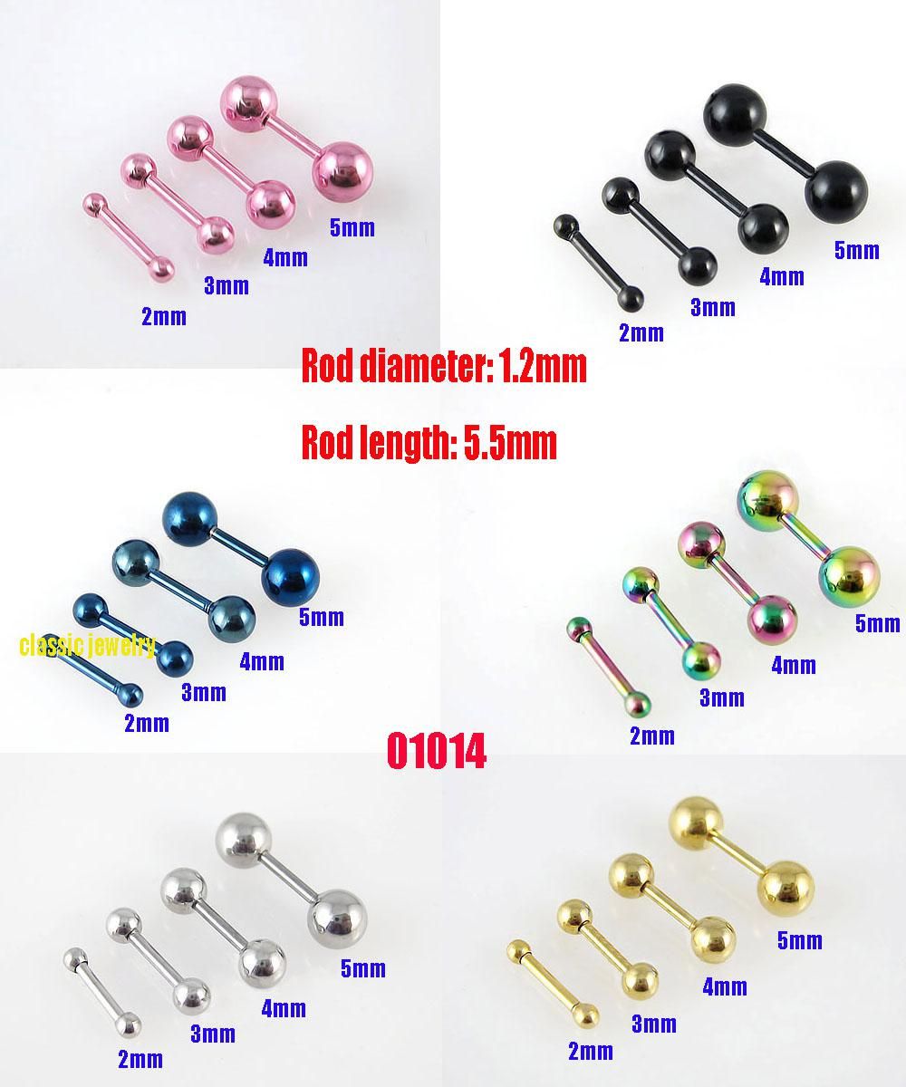 Dumbbell 316L Stainless Steel Body Piercing Jewelry Lip Earring Nails