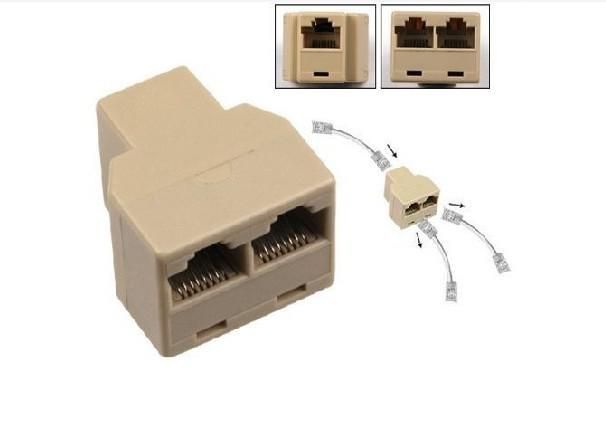 1 To 3 Port Ethernet Switch RJ45 Y Splitter Adapter Cable for CAT 5/CAT 6 LAN TD 