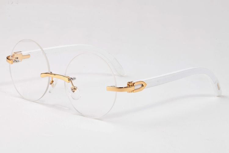 clear rimless eyeglasses