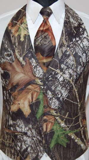 2017 Camo Hommes Gilet Camouflage Hommes Costume Gilet Slim Groom Gilets Realtree Camo Survêtement Printemps Automne Été Mariage Gilet Hommes (Gilet + Cravate)