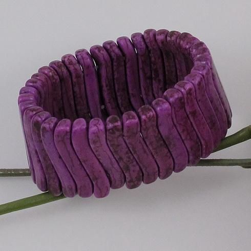 diseño especial hermosa piedra preciosa turquesa púrpura pulsera regalos de Navidad joyería agradable A1706