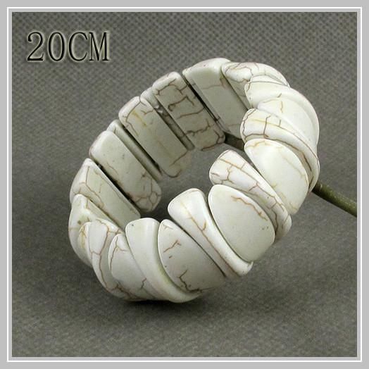 speciale design bella gemma turchese bianco braccialetto regali di natale bei gioielli A1717