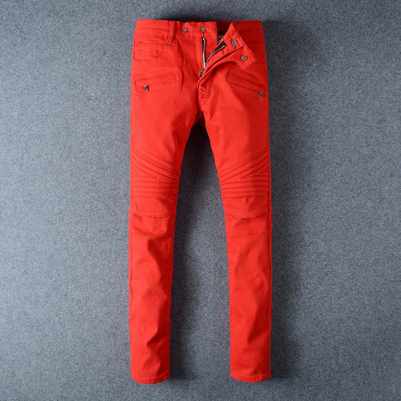 BP Mens Fashion Robins Jeans Designer Zipper Ripped Skinny Slim Hiphop