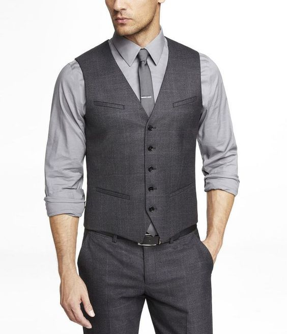 Compre 2017 Lana Gris Para Hombre Chaleco Y Bragas Juego Formal Prom Chaleco  Chaqueta Smoking Chalecos Desgaste Novio Boda Chaleco Para Hombre Chalecos  De Vestir Vest + Pant + Tie A 30,99