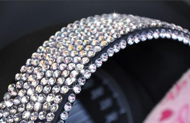 100 PÇS / LOTE 1012 pcs 4 MM Diamante Strass Bling Fresco Decalques Adesivos de Carro Tira Decorativa