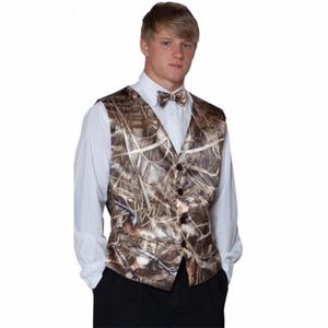 Men's Wedding Realtree Wetlands Camo Formal Tuxedo Vest Custom Made Color and Size