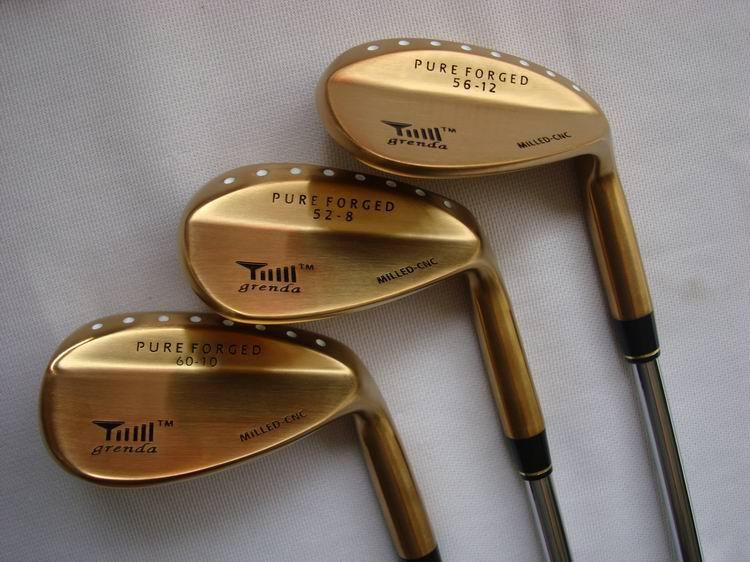 Golf Clubs,Golf Wedge Grenda D8 Wedges Gold Color52 56 60 Degree From
