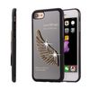 Luxe TPU + Metalen Mode Liefde Aluminium Nieuwe Angel Wing 3D Rhinestone Telefoon Case Cover voor iPhone 7 4.7 "