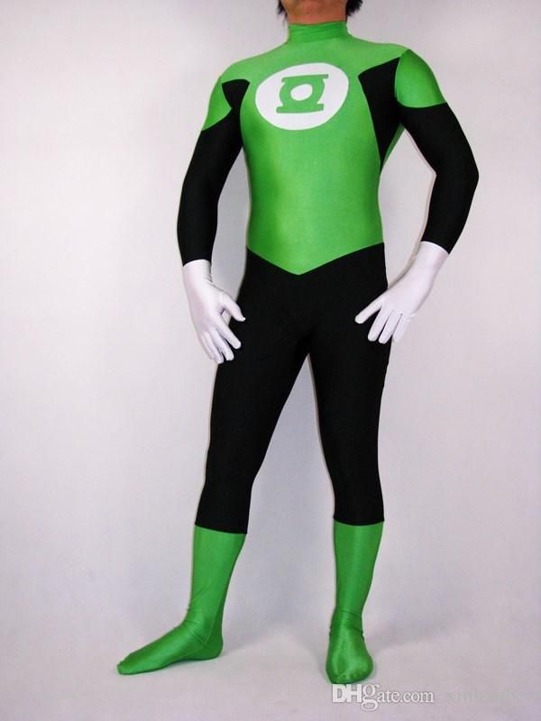 ratón Inolvidable pellizco Linterna verde Traje Medias Comercio Zentai Leotardo Vestido Disfraz de  Halloween Props