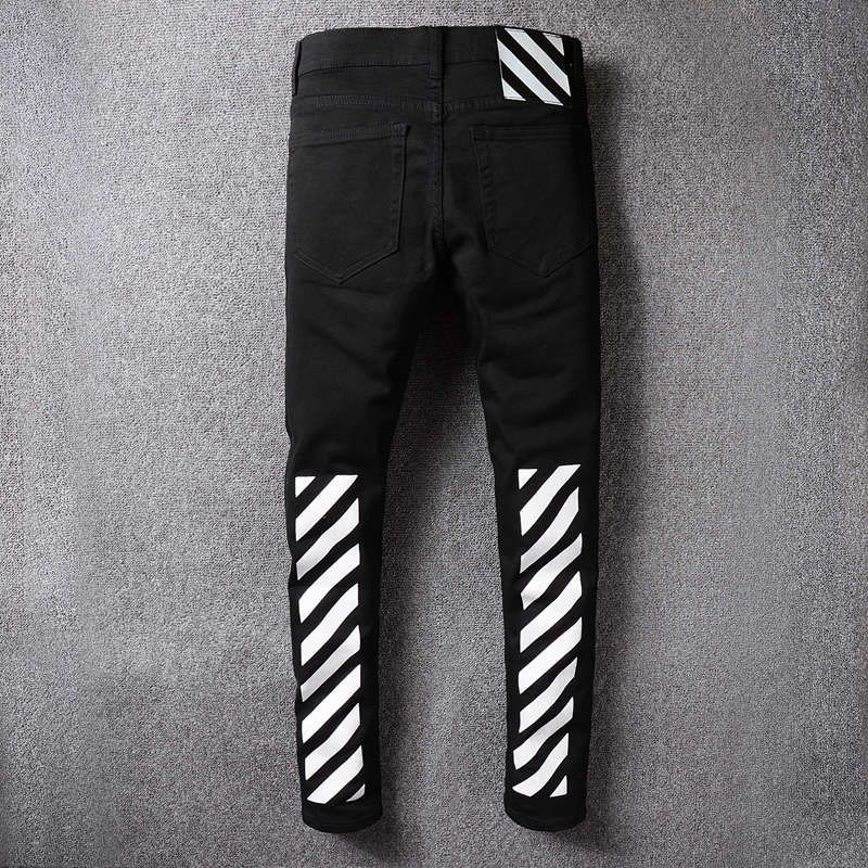 Wholesale Best Quality Gender Designer Off Jeans Streetwear Ripped Robin Jean For Men Denim Skinny Mens Robins Jeans Jogger Pants Hip Hop Swag Black Biker Jeans And Mens Jeans |