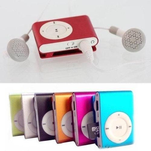 Clip MP3 Player + Mini Usb + Earphone Card Reader Function Metal Body