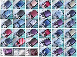 Silk Polyster tie+hanky+cufflinks tie set cuff link Neckties,ties,cuff button 12ets/lot#1225