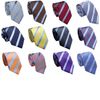 Slim Skinny Tie Neck Tie Mens Necktie ties Neck Solid plain Stripe assorted 100pcs/lot #1329