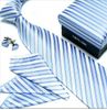 tie set TIE+HANKY+CUFFLINKS tie cuff link Neckties,ties,cuff button 12sets/lot new