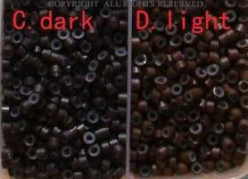/ lote, silício micro link beads para pena ou kit de extensão de cabelo xb