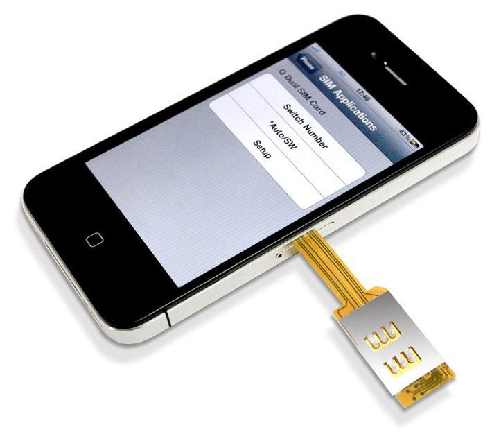Q SIM Para El Iphone 4G Adaptador Dual Del Adaptador De La Tarjeta Del Sim Con La Contraportada Q SIM Para El Iphone 4G Adaptador Dual Del Adaptador De La Tarjeta Del Sim Con La Contraportada