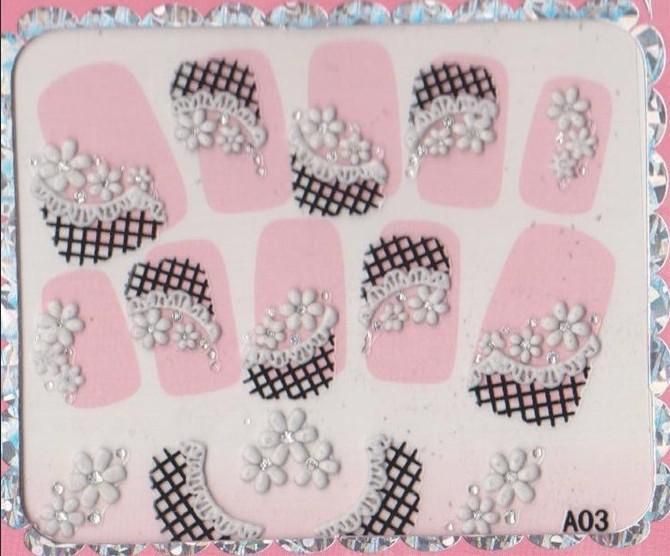 24Styles 3D Nail Stickers 3D Nail Seal Designs Nail Stickers Nail Art
