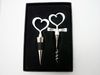 10 pcs Heart-shaped Wine Bottle Opener and Stopper Wedding Favors Wine Favor Set Gift New