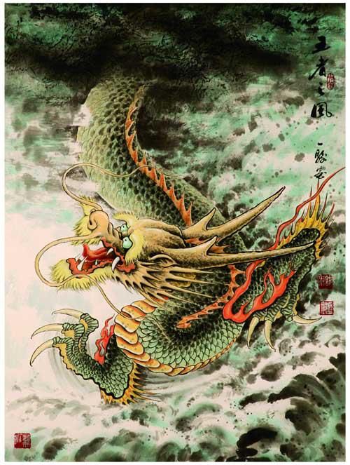 Atacado - Pintura tradicional chinesa Dragão tattoo flash 2011 NOVO TATTOO BOOK
